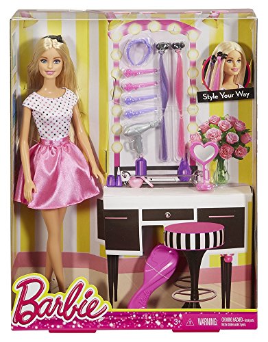 0887961229233 - BARBIE DOLL WITH HAIR ACCESSORY