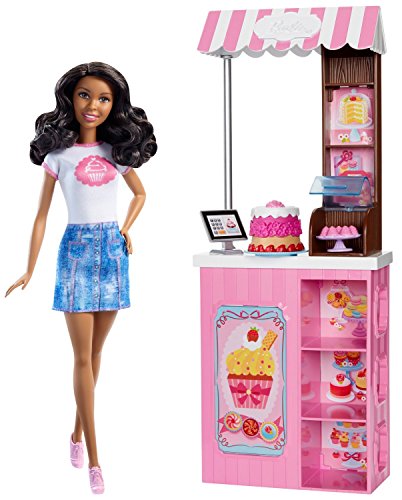 0887961282955 - BARBIE CAREERS BAKERY SHOP PLAYSET WITH AFRICAN-AMERICAN DOLL