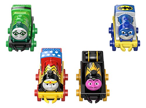 0887961283549 - FISHER-PRICE THOMAS THE TRAIN DC SUPER FRIENDS CHARACTER #2 TOY TRAIN (4 PACK)