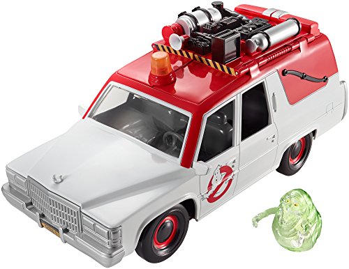 0887961346541 - GHOSTBUSTERS ECTO-1 VEHICLE AND SLIMER FIGURE