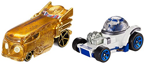 0887961349658 - HOT WHEELS STAR WARS R2-D2 AND C-3PO CHARACTER CAR 2-PACK