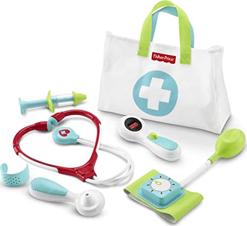 0887961796575 - FISHER-PRICE DOCTOR PLAYSET MEDICAL KIT 7-PIECE TOY FOR DRESS UP AND PRESCHOOL PRETEND PLAY AGES 3+ YEARS,WHITE