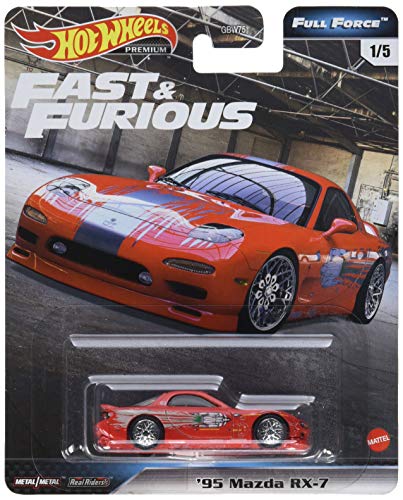 0887961816723 - HOT WHEELS MAZDA RX7 FD VEHICLE, FAST & FURIOUS1:64 SCALE DIECAST VEHICLE, TOYS FOR KIDS AGE 3 AND UP, TOYS FOR BOYS