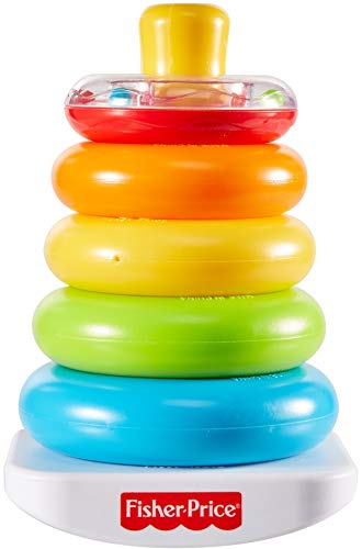 0887961832853 - FISHER-PRICE ROCK-A-STACK, BAT-AT RING-STACKING TOY FOR INFANTS AGES 6 MONTHS AND OLDER