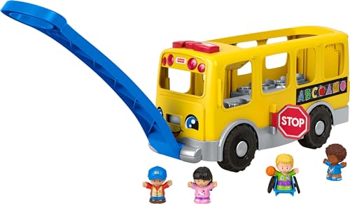 0887961849387 - FISHER-PRICE LITTLE PEOPLE TODDLER LEARNING TOY BIG YELLOW SCHOOL BUS WITH LIGHTS SOUNDS & SMART STAGES, 4 FIGURES, AGES 1+ YEARS