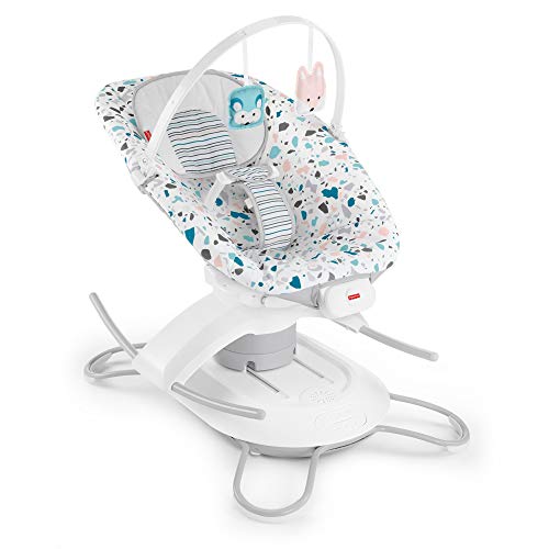 0887961880397 - FISHER-PRICE 2-IN-1 SOOTHE N PLAY GLIDER – OCEAN SANDS 2-IN-1 BABY ROCKER AND GLIDER WITH DUAL MOTION SWAYING