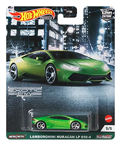 0887961906004 - HOT WHEELS CAR CULTURE CIRCUIT LEGENDS LAMBORGHINI HURACAN LP VEHICLE FOR 3 KIDS YEARS OLD & UP, PREMIUM COLLECTION OF CAR CULTURE 1:64 SCALE VEHICLE