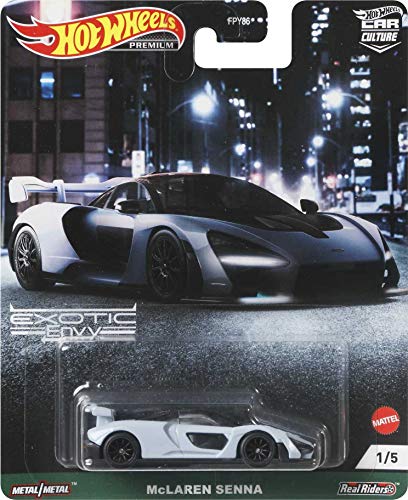 0887961906134 - HOT WHEELS CAR CULTURE CIRCUIT LEGENDS MCLAREN SENNA VEHICLE FOR 3 KIDS YEARS OLD & UP, PREMIUM COLLECTION OF CAR CULTURE 1:64 SCALE VEHICLE