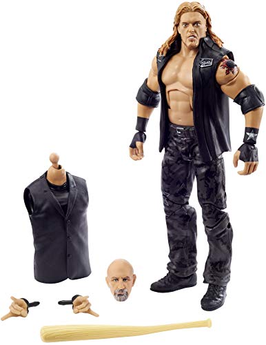 0887961922677 - WWE EDGE WRESTLEMANIA ACTION FIGURE WITH ENTRANCE VEST, BAT & PAUL ELLERING & ROCCO BUILD-A-FIGURE PIECES, 6-IN / 15.24-CM POSABLE COLLECTIBLE GIFT FANS AGES 8 YEARS OLD & UP