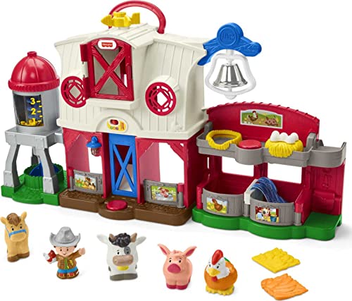 0887961952926 - FISHER-PRICE LITTLE PEOPLE FARM TOY, TODDLER PLAYSET WITH LIGHTS SOUNDS AND SMART STAGES LEARNING CONTENT, FRUSTRATION-FREE PACKAGING