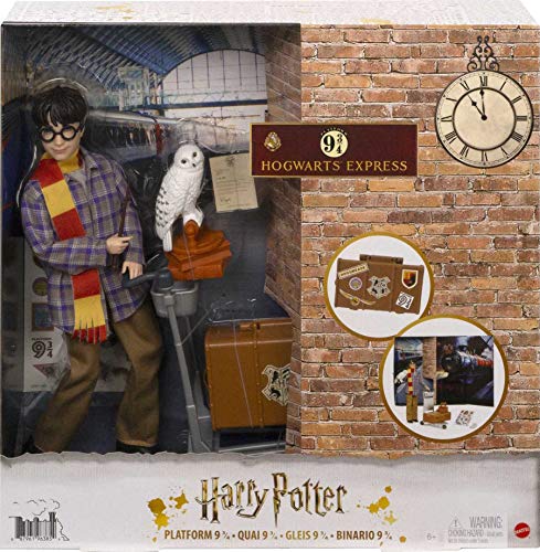0887961963854 - HARRY POTTER COLLECTIBLE PLATFORM 9 3/4 DOLL (10-INCH), POSABLE, WEARING TRAVEL FASHION, WITH HEDWIG, LUGGAGE & ACCESSORIES, GIFT FOR COLLECTORS AND KIDS 6 YEARS OLD AND UP