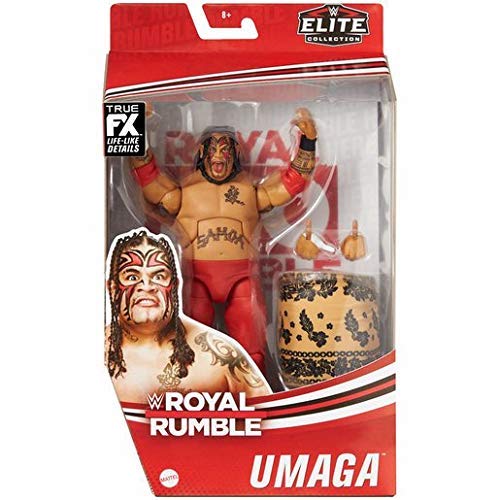 0887961967791 - WWE UMAGA ROYAL RUMBLE ELITE COLLECTION ACTION FIGURE WITH AUTHENTIC GEAR & ACCESSORIES, 6-IN POSABLE COLLECTIBLE GIFT FANS AGES 8 YEARS OLD & UP