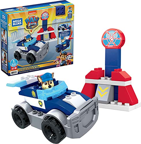 0887961972603 - MEGA BLOKS PAW PATROL CHASES CITY POLICE CRUISER, BUILDING TOYS FOR TODDLERS (31 PIECES)