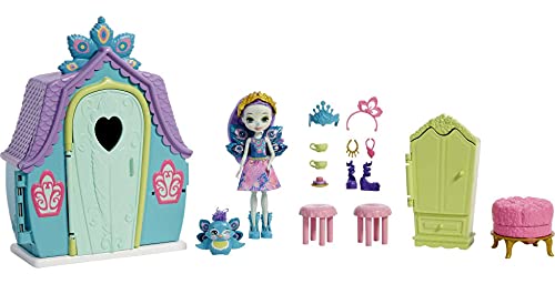 0887961977240 - ENCHANTIMALS COTTAGE PLAYSET WITH PATTER PEACOCK DOLL (6-IN/15.2-CM), ANIMAL FIGURE, AND 8 ACCESSORIES, MAKES A GREAT GIFT FOR KIDS AGES 3-8