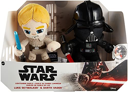 0887961984194 - STAR WARS LIGHTSABER DUELS PLUSH ASSORTMENT JEDI VS SITH MASTER CHARACTER PLUSH 2-PK, 6-IN SOFT, COLLECTIBLE GIFT FOR MOVIE FANS AND KIDS AGE 3 YEARS AND OLDER