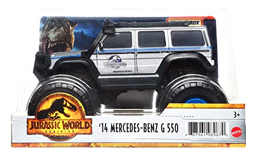 0887961989670 - MATCHBOX JURASSIC WORLD 1:24-SCALE TRUCKS WITH LARGE WHEELS, GIFT FOR AGES 3 YEARS OLD & UP
