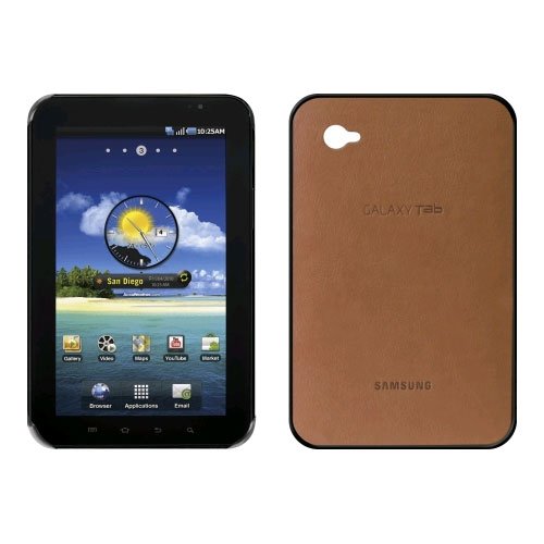 0888063899058 - SAMSUNG GALAXY TAB PROTECTIVE LEATHER BACK SNAP ON CASE - CAMEL (EF-C980CCEGSTA)