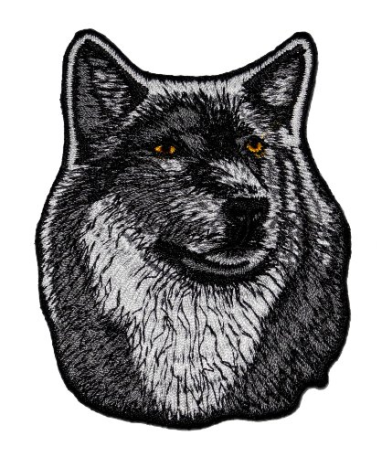 0888122267002 - WOLF ANIMAL WILDLIFE DIY EMBROIDERED SEW IRON ON PATCH WO-001