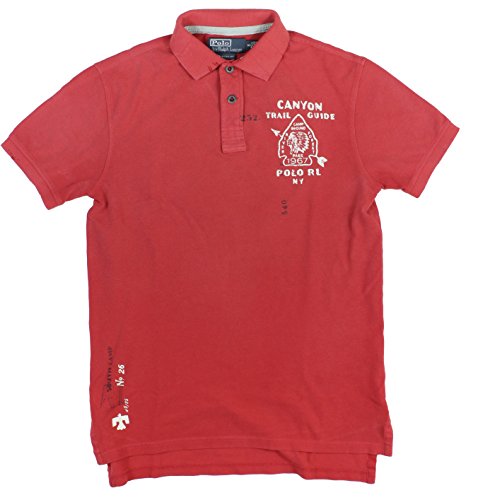 0888132829542 - POLO RALPH LAUREN MEN'S CUSTOM-FIT CANYON TRAIL GUIDE SHIRT LARGE RED