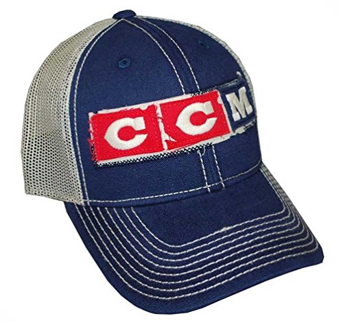 0888162118166 - NEW CCM OLYMPIC HOCKEY TEAM USA FLAG BASEBALL CAP/HAT EMBROIDERED (BLUE/WHITE)