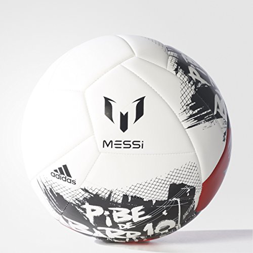 0888163935731 - ADIDAS PERFORMANCE MESSI SOCCER BALL, WHITE/BLACK/POWER RED, SIZE 5