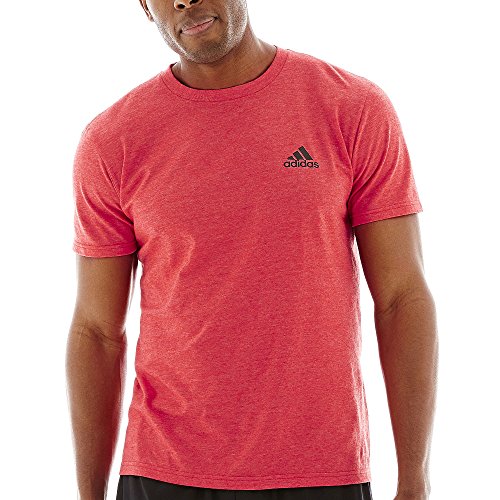 0888164695290 - ADIDAS PERFORMANCE MEN'S GO-TO PERFORMANCE SHORT-SLEEVE CREW TEE, SMALL, RED