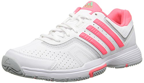 0888170045591 - ADIDAS - BARRICADE COURT (WHITE/FLASH RED/CLEAR ONIX) WOMEN'S TENNIS SHOES