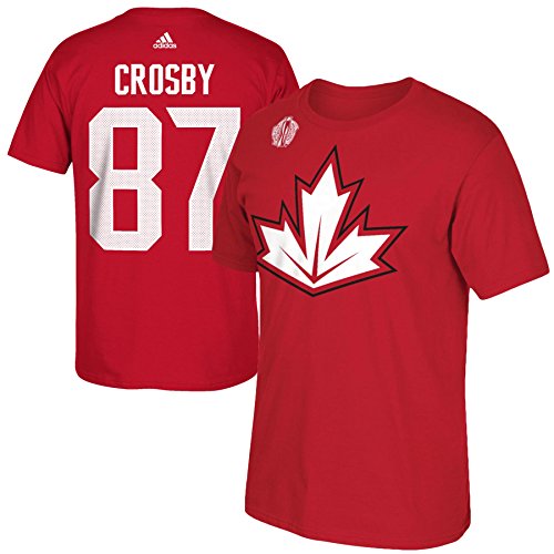 0888171095595 - CANADA WORLD CUP OF HOCKEY SIDNEY CROSBY RED NAME AND NUMBER T-SHIRT