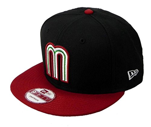 0888217668585 - NEW ERA 9FIFTY SNAPBACK MEXICO HAT CAP ONE SIZE FITS MOST MEN (BLACK/RED, 1)