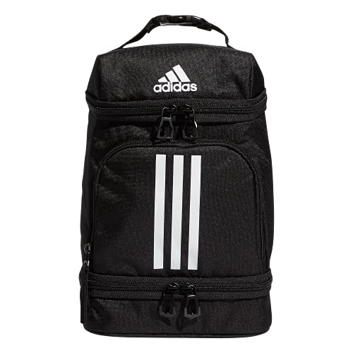 0888254112942 - ADIDAS EXCEL INSULATED LUNCH BAG, BLACK/WHITE, ONE SIZE