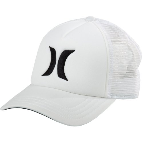 0888274005408 - HURLEY JUNIORS ONE AND ONLY YC TRUCKER HAT, WHITE, ONE SIZE