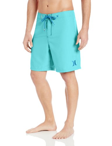 0888274189443 - HURLEY MEN'S ONE AND ONLY 19 INCH BOARDSHORT, BRIGHT AQUA-HURLEY, 28