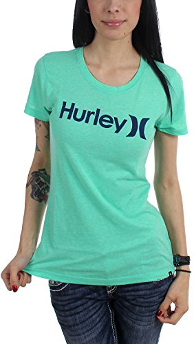 0888274763346 - HURLEY ONE AND ONLY PERFECT CREW WOMEN'S T-SHIRT - MENTA - XL