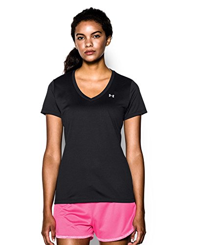 0888284885687 - UNDER ARMOUR WOMEN'S TECH SOLID SHORT SLEEVE TEE, BLACK , X-LARGE