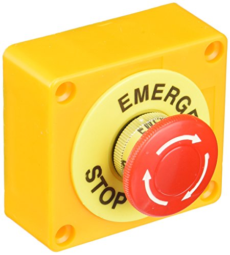 Red Sign Mushroom Emergency Stop Push Button Switch Station 1 NO 1 NC*BE