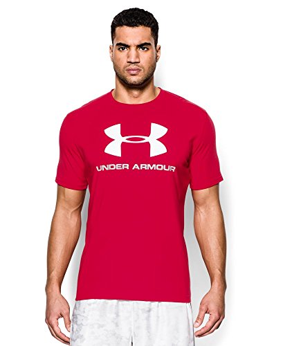 0888376050306 - UNDER ARMOUR MEN'S CHARGED COTTON SPORTSTYLE LOGO TEE, RED , LARGE