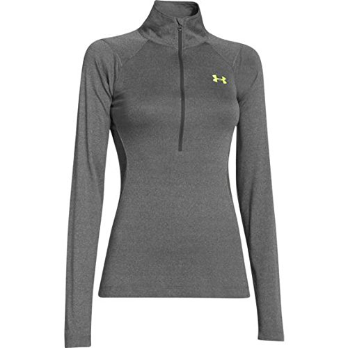 0888376054304 - UNDER ARMOUR WOMEN`S ISO-CHILL MERIDIAN 1/2 ZIP (CARBON HEATHER, S)