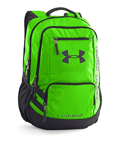 0888376408138 - UNDER ARMOUR HUSTLE II BACKPACK, HYPER GREEN, ONE SIZE