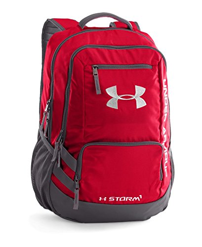 0888376408169 - UNDER ARMOUR HUSTLE II BACKPACK, RED, ONE SIZE