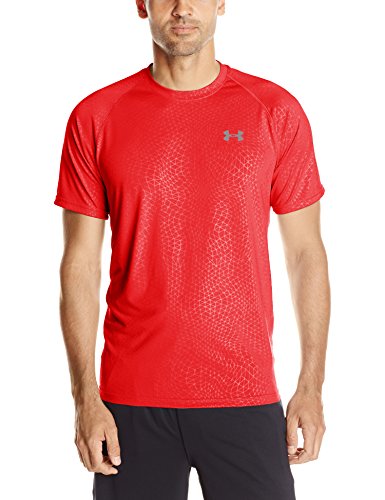 0888376599744 - UNDER ARMOUR MEN'S NOVELTY SHORT SLEEVE TECH TEE, LARGE, RED/RED/GRAPHITE