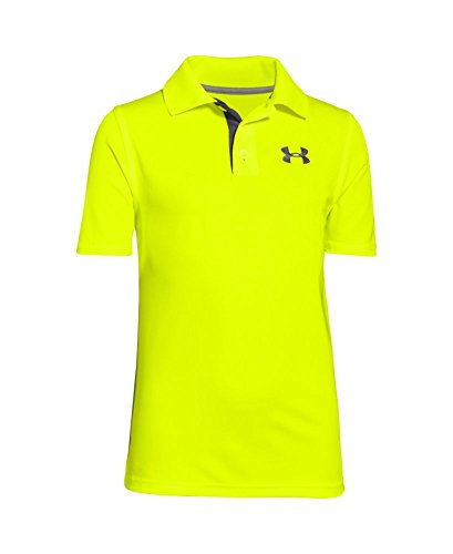 0888376622497 - UNDER ARMOUR BOYS MATCH PLAY POLO SHIRT, YOUTH X-LARGE, HIGH-VIS YELLOW