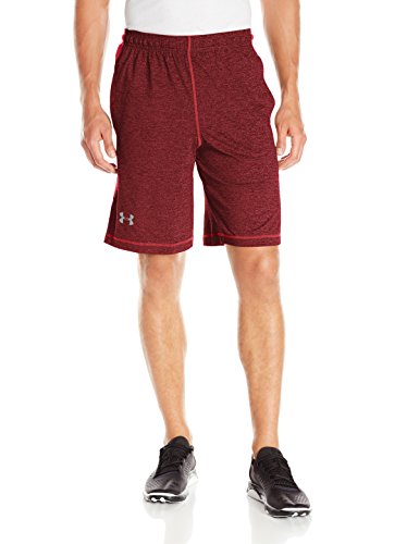 0888376925369 - UNDER ARMOUR MEN'S RAID NOVELTY SHORTS, X-LARGE, RED/RED/STEEL