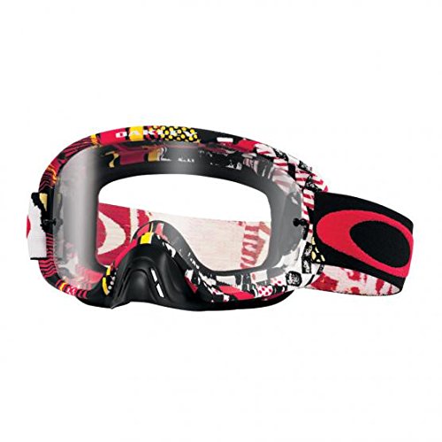 0888392133144 - OAKLEY O2 MX MOSH PIT MEN'S DIRT MOTOX MOTORCYCLE GOGGLES EYEWEAR - RED YELLOW/CLEAR / ONE SIZE FITS ALL