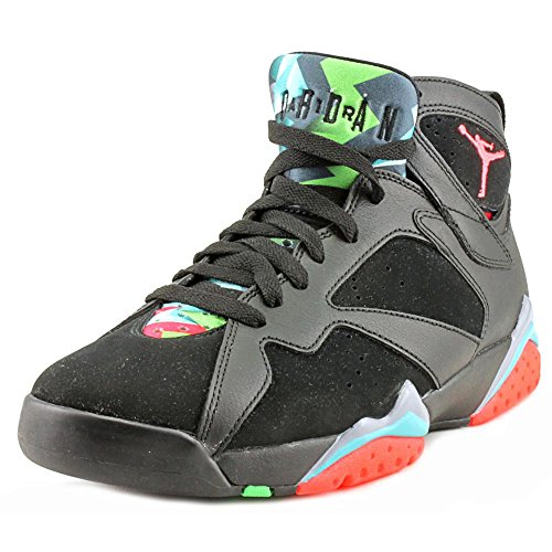 0888408236074 - NIKE MENS AIR JORDAN 7 RETRO 30TH MARVIN MARTIAN BLACK/INFRARED 23-BLUE GRAPHITE SUEDE SIZE 11.5 BASKETBALL SHOES