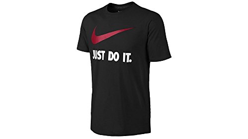 0888408522320 - NIKE JUST DO IT TEE SHIRT (BLACK/GYM RED-WHITE) (XX-LARGE)
