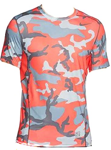 0888408841063 - NIKE MEN'S PRO HYPERCOOL WOODLAND FITTED FITTED SHIRT (X-LARGE, DARING RED/BLUE GRAPHITE/ANTHRACITE)