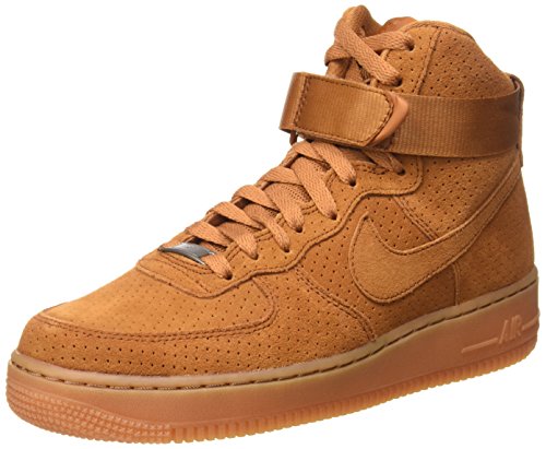 0888410279748 - NIKE WOMEN'S AIR FORCE 1 '07 HIGH SUEDE TAWNY/BROWN 749266-201 (SIZE: 8)