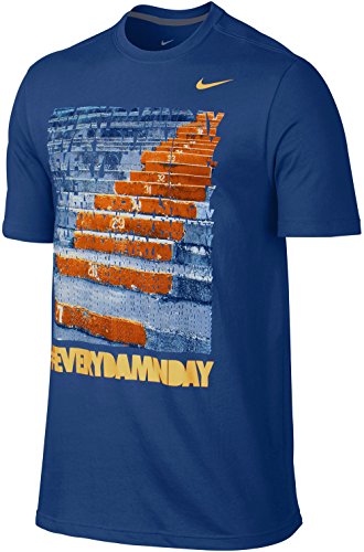 8884104716478 - NIKE MEN'S #EVERYDAMNDAY STAIRS T-SHIRT (LARGE, BLUE)