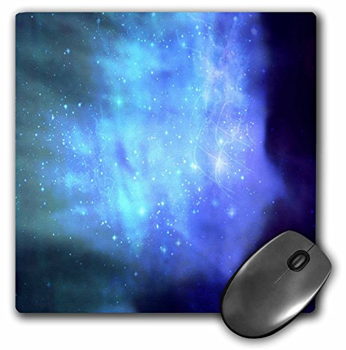 0888414270505 - 3DROSE LLC 8 X 8 X 0.25 INCHES BLUE SPACE WITH STARS MAGICAL GALAXIES NEBULAS MOUSE PAD (MP_151332_1)
