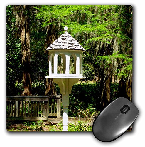 0888414294297 - 3DROSE 8 X 8 X 0.25 INCHES MOUSE PAD (A VICTORIAN INFLUENCED BIRD FEEDER IS A LOVELY GARDEN FOCAL POINT AT EDISTO MEMORIAL GARDENS MOUSE PAD (MP_155296_1)